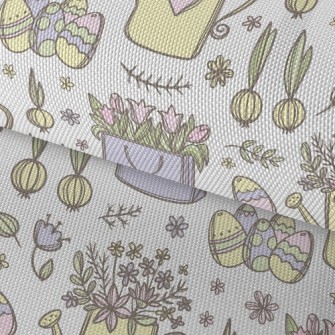 Cute Paper Bag Flowers Waterproof Oxford