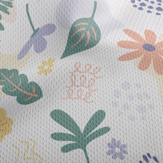 Childlike Random Drawing Of Fl Athletic Mesh Flat Back