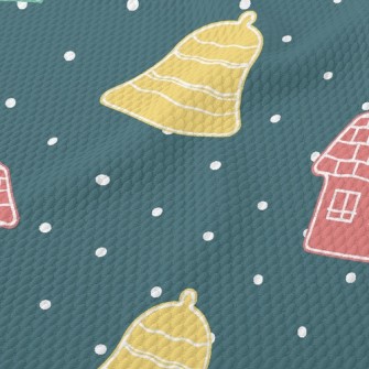 Dotted Christmas Stocking Chri Birdseye Piqué