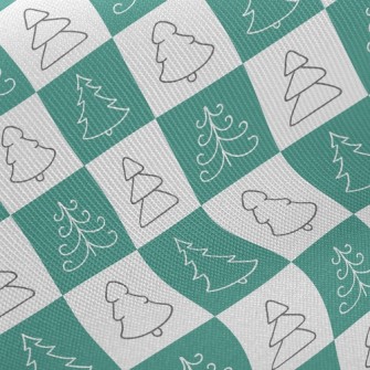 Square Christmas Tree Twill