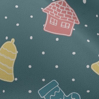 Dotted Christmas Stocking Chri Chiffon