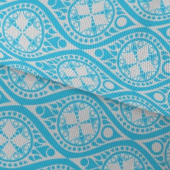 Wavy Flower Waterproof Oxford