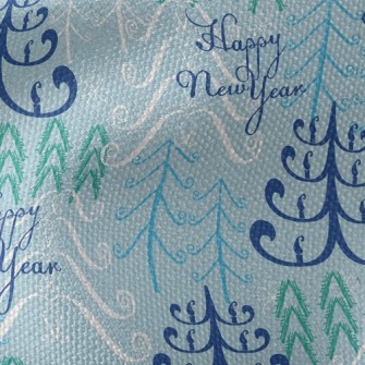 Warm Happy New Year Waterproof Canvas
