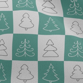 Square Christmas Tree Chiffon