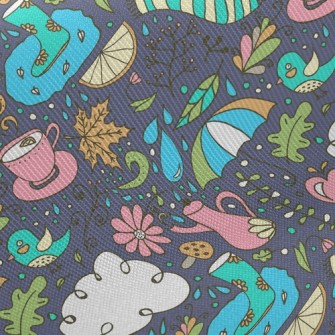 Children&#39;s Fun Rain Boots  Twill