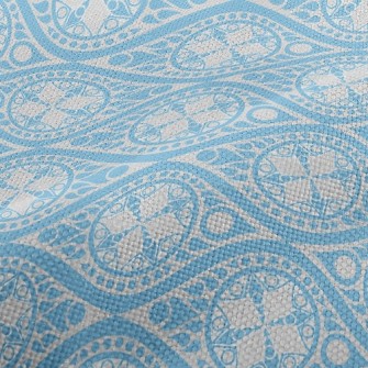 Wavy Flower Performance Linen