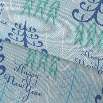 Warm Happy New Year Waterproof Oxford