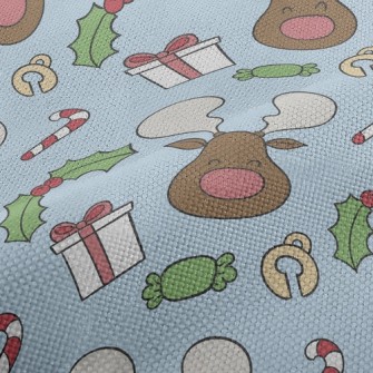 Smiling Cute Elk Performance Linen