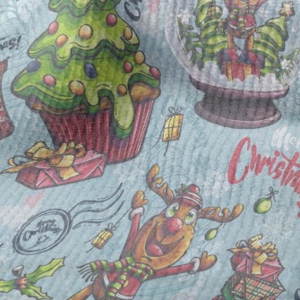 Christmas Tree Elk Glass Ball Terry