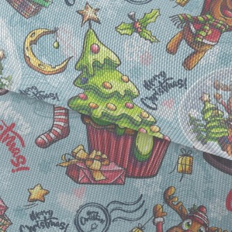 Christmas Tree Elk Glass Ball Waterproof Oxford