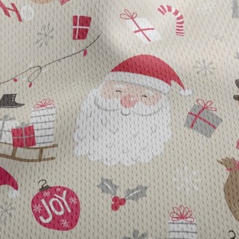 Kind Santa Claus Athletic Mesh Flat Back