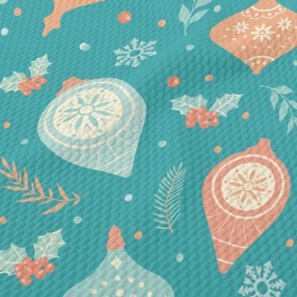 Simple Christmas Bells Birdseye Piqué