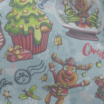 Christmas Tree Elk Glass Ball Chiffon