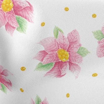 Pink Christmas Red Stretch Ponte
