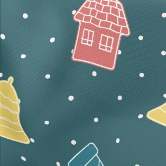 Dotted Christmas Stocking Chri Stretch Ponte