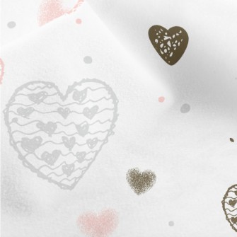 Wavy Heart Micro Fleece