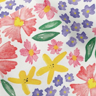 Beautiful Watercolor Large Flo Micro Fleece