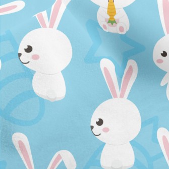 Little Rabbit Eats Carrot Micro Fleece