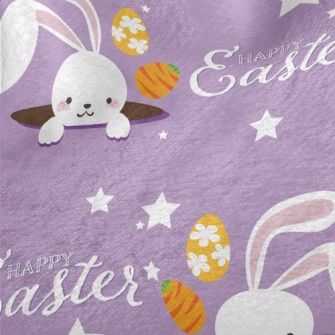 Playful Little Rabbit With Hea Minky