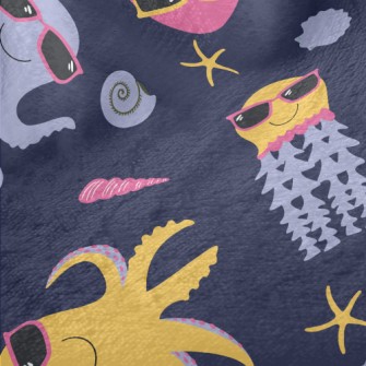 Cool Partying Octopus Minky
