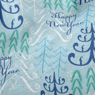 Warm Happy New Year Minky
