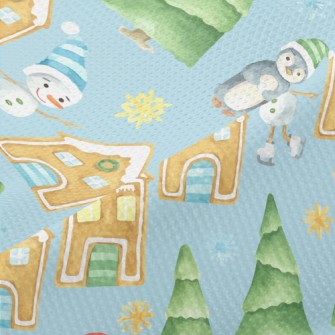 Watercolor Merry Christmas Piqué