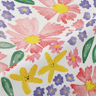 Beautiful Watercolor Large Flo Piqué