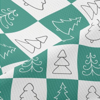 Square Christmas Tree Piqué