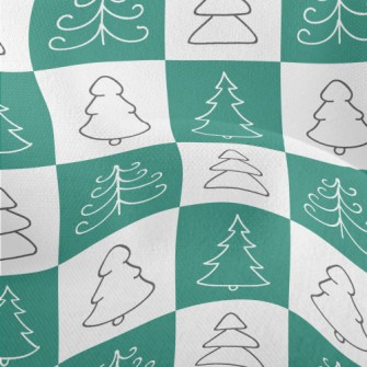 Square Christmas Tree Lightweight Performance Linen