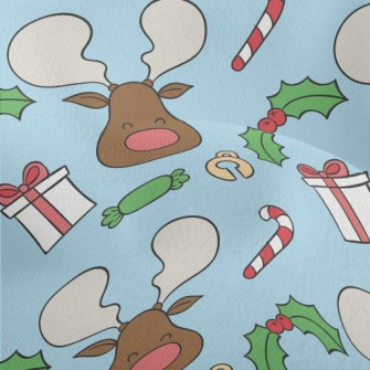 Smiling Cute Elk Lightweight Performance Linen