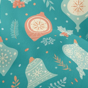 Simple Christmas Bells Lightweight Performance Linen