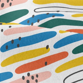Rectangular Color Block Modern Jersey