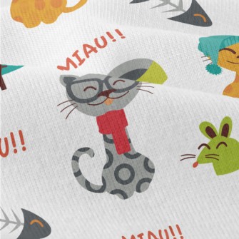 Cat And Mouse Fish Bones Modern Jersey