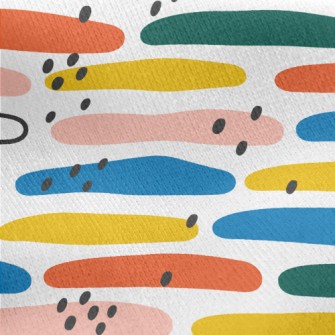 Rectangular Color Block Jersey Backed Fleece