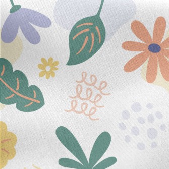 Childlike Random Drawing Of Fl Jersey Backed Fleece