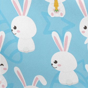Little Rabbit Eats Carrot Pongee