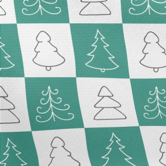 Square Christmas Tree Pongee