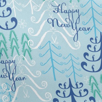 Warm Happy New Year Pongee