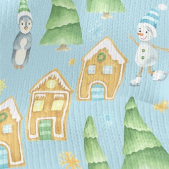 Watercolor Merry Christmas Stretch Jersey