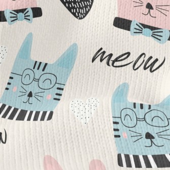 Gentle Spectacled Cat Stretch Jersey