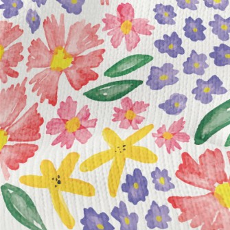 Beautiful Watercolor Large Flo Stretch Jersey