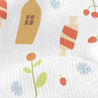 Simple Small House Stretch Jersey