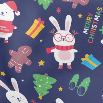 White Rabbit Family Celebratin Lightweight Cotton Poplin