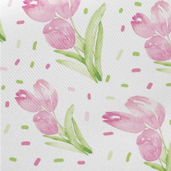 Watercolor Tulips Midweight Cotton Poplin