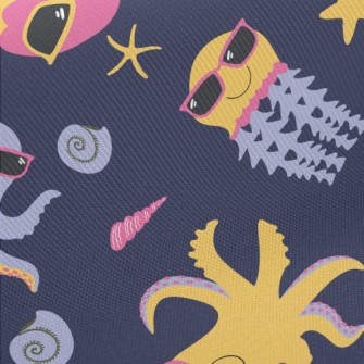 Cool Partying Octopus Midweight Cotton Poplin
