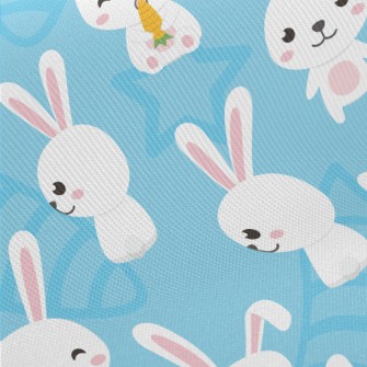 Little Rabbit Eats Carrot Midweight Cotton Poplin