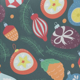 A Dazzling Array Of Christmas  Midweight Cotton Poplin