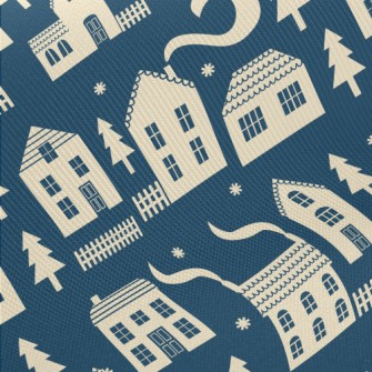 Cozy Fairy Tale House Midweight Cotton Poplin