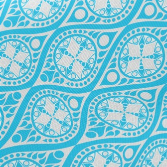 Wavy Flower Midweight Cotton Poplin