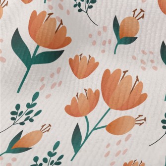 Delicate Peach-colored Flowers Terry